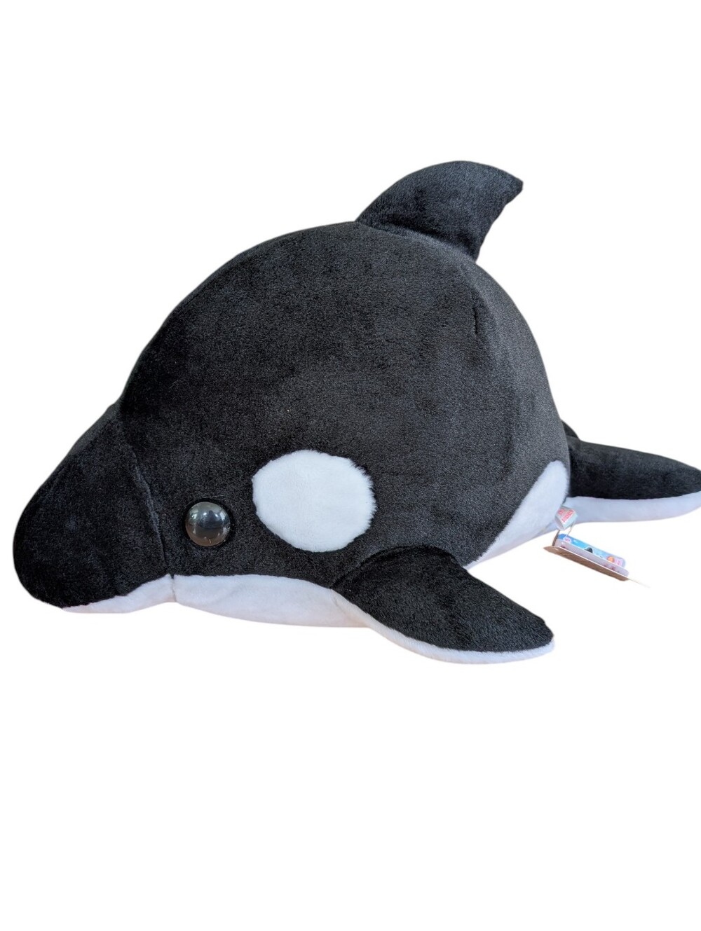 Amuse Large Black & White Orca Plush